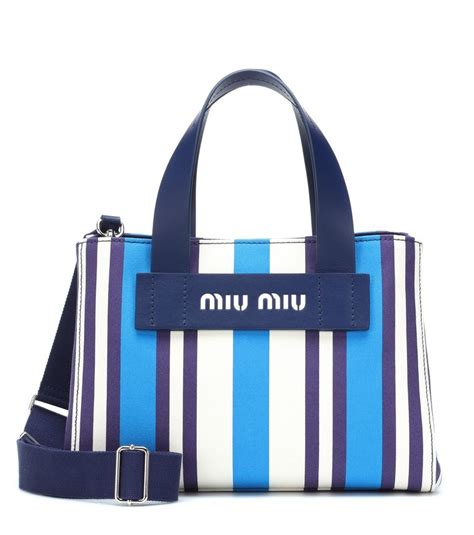 miu miu orange white and blue stripes|Miu Miu .